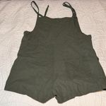 Altar'd State Jane Olive Green Shortalls Photo 5
