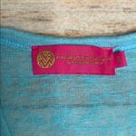 Macbeth Collection  lace up, semi sheer tank Photo 2