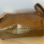 Kathy Van Zeeland  Patent Croc Embossed Convertible Organizer Purse Bronze New Photo 3