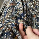 Natural Life Dress Maxi Floral Shimmery Lined Boho Bohemian Romantic Blue Gold Photo 11