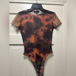 Missguided   Bodysuit - Black animal print Tie-Dye with Leopard Sleeves Photo 1
