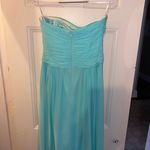 Strapless Formal Dress Blue Size 4 Photo 1