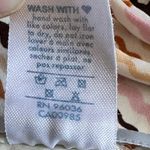 Eberjay Eberjey Pastel Pink Brown Orange Chevron Zig-Zag Striped Beaded String Bikini M Photo 8