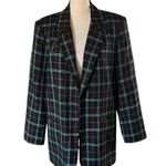 Vintage CASABLANCA Plaid Button front Blazer Jacket. Size 12. Photo 1