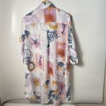 Live 4 Truth  Cover Up Womens XL Shirt Beachy Swim Resort Button Tropical Tunic Photo 1