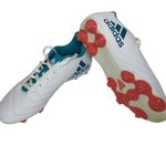 Adidas  Cleats Shoes White Blue Goletto Soccer Firm Ground Cleats Size Women's 6 Photo 2
