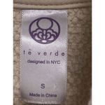 Te Verde Women's Fleece Pullover Jacket Quarter Zip Mock Neck Brown Small Photo 3