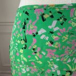 Vintage Y2K BCBG MaxAzria 100% Silk Handkerchief Hem Low Rise Midi Skirt $138 M Green Size M Photo 2