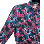 Haute Hippie Floral Print Silk Henley Shirt Dress S Photo 5