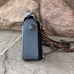 Coach  1941 Dinky With Rivets Glovetanned Leather Light Blue Crossbody. Photo 4