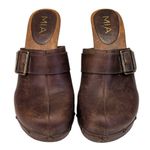 MIA  Vintage Leather Clogs GUC Size 9M  S3746 Photo 3