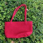 The Sak  mini bag red crochet minimalist Christmas pop of color Photo 1