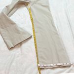 BCBGMAXAZRIA Wide Leg Beige Chino Dress Pants Mid Rise Stretch Size 10 Pockets Photo 4