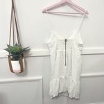 Alice + Olivia Fae Eyelet Mini Dress White Women’s Size 10 Photo 6