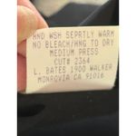 L. Bates Collection Black Acetate Rayon Blouse – Size Large (Made in USA) Photo 5