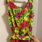 Gorgeous 100% cotton made in India mini dress with belt and floral detail size M Size M Photo 3