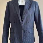 New York And Company  Black & White polkadots,1 Button Blazer SZ 14 Good Condition Photo 0