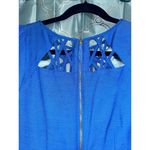 Maeve Anthropologie  Dress Size 2. EUC. Blue With Lattice Top. Photo 6