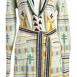 Faherty X B Yellowtail Paloma Duster Sweater Coat Hoodie Western Bohemian Small Photo 3