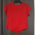Danielle Nicole Danielle B Women's Medium Red Blouse, Vintage Top, Casual, Flax Rayon Blend Photo 0