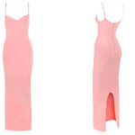 House Of CB Fifi Fairy Pink Bandage Maxi Dress sz XL Photo 4