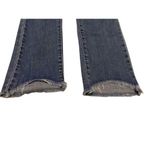 Levi's 721 High Rise Skinny Jeans Fringe Cuff Cowgirl Western Blue Collar Boho Photo 3