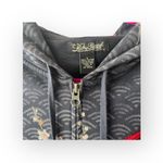 Lucky Brand Rare: Y2K ☂︎︎ Geisha Parasol Embroidery Zipper Hoodie ☂︎︎ Navy ☂︎︎ L Photo 9