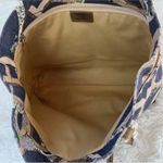 Salvatore Ferragamo Vintage Floral BOHO Printed Gancini 30 Denim Shoulder Bag Photo 4