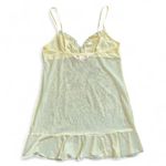 Victoria's Secret Y2K Victoria’s Secret Yellow Lace Chemise Size Medium Photo 2