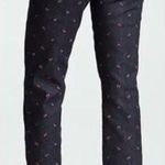 Miaou Floral Rose Embroidered Straight Leg Jeans Women's size 26 blue Photo 1