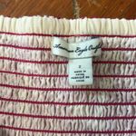 American Eagle  Pink white strapless mini dress cotton smocked size 2 Photo 2