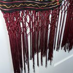 ZARA NWOT Embroidered Floral Fringe Kimono Photo 3