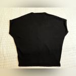 Tahari  Black Knit Short Sleeve Sweater, V-Neck Photo 1