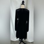 Karl Lagerfeld Womens Velvet Side Tie A-line Dress Size 12 Holiday Party Photo 6