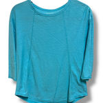 Westbound Petites Light Blue Tee PS Cotton Modal 3/4 Sleeve Photo 0