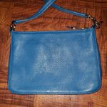 Cole Haan  Teal Blue Aqua Pebble Leather Crossbody Purse Hand‎ Bag Photo 7