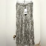ZARA BNWT Chiffon Wide Leg Animal Snake Print Trousers L Photo 1