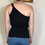 Bebe Y2K  Black Top Floral Embellishment Size XS Photo 1