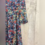 Bebop Flowy Vibrant Floral Pattern Juniors XL Dress V-Neck Casual Photo 2