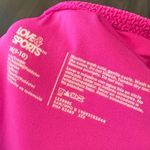 Love & Sports Pink Textured One‎ Piece Swimsuit Size Medium Photo 6