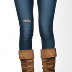 Vepose Women’s Camel Knee High Comfortable Boots Suede Slouch Flat Boots Sz 6. Tan Photo 0