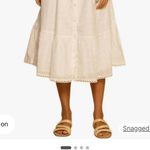 Cream Midi Dress White Size XS Photo 0