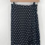Free People NEW  Midi Skirt Size 2 Cutie Crossing Black Polka Dot Ruched NWOT Photo 6