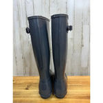 Hunter  Women's Size 6 Original Tall Glossy‎ Dark Gray Rain Boots Photo 4