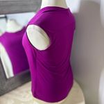 Sunny Leigh  Fuchsia Drape Neck Tank Top Photo 3