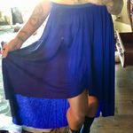 Cute High Low Skirt High Waisted Cute Blue Size XS Photo 2