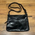 Margot New York Genuine Leather Crossbody Shoulder Bag Purse Black Zipper Boho Photo 3