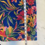 J Crew Floral Shift‎ Dress ($118) Size 2 Tropical Floral Resort Palm Leaf Preppy Blue Photo 13