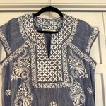 Roberta Roller Rabbit Roller Rabbit Faith embroidered denim shift dress size small Photo 6