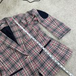 Tommy Hilfiger Women’s Elbow-Patch Plaid Blazer Jacket Single Button Holiday 14 Photo 8